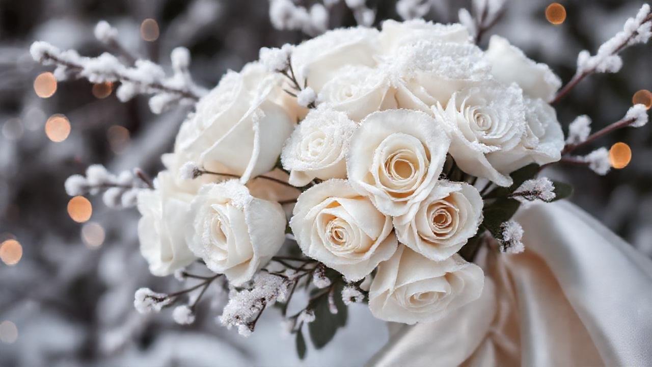 Rosas invernales, elegancia y romanticismo fríos