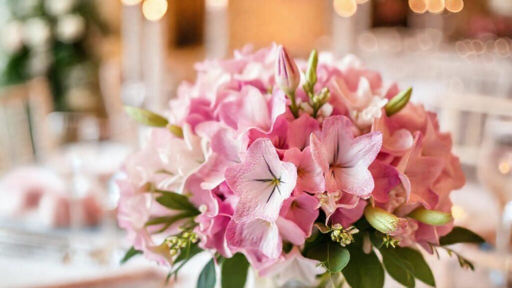 Hortensias elegantes crean un ambiente romántico
