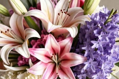 Un arreglo floral artístico y sutil