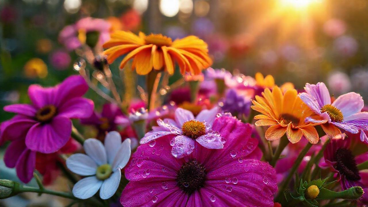 Flor delicada en luz cálida