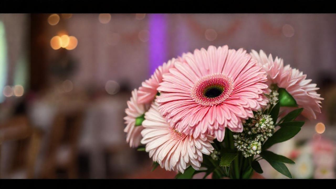 Un ramo de gerberas romántico y alegre