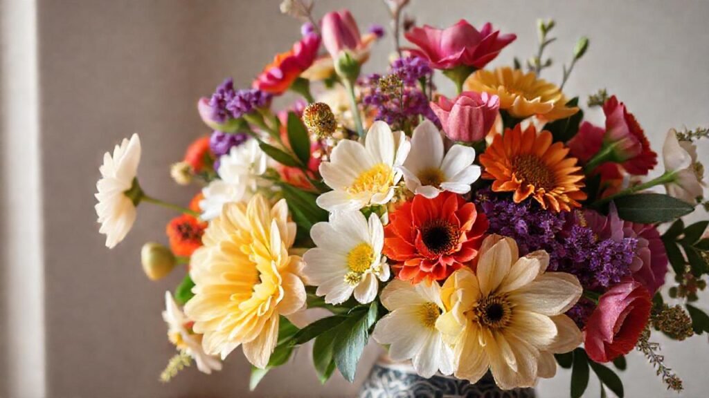 Un arreglo floral equilibrado crea armonía