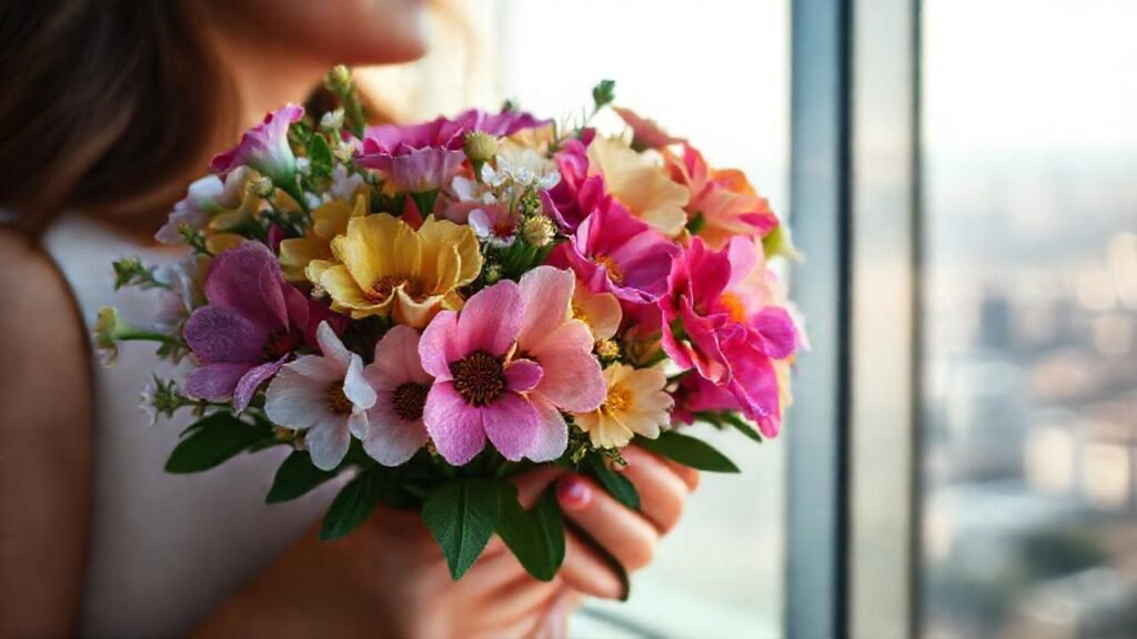 Un ramo vibrante evoca emoción y belleza