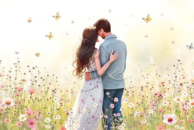 Flores silvestres vibrantes abrazan la primavera