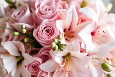 Un ramo nupcial delicado y romántico