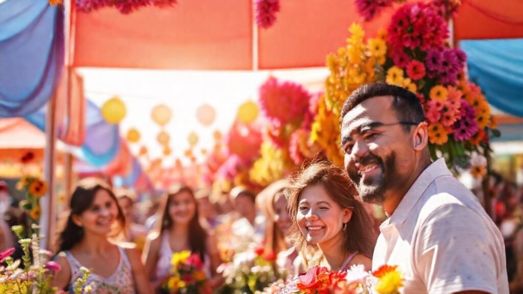 Un festival floral vibrante y alegre
