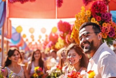 Un festival floral vibrante y alegre
