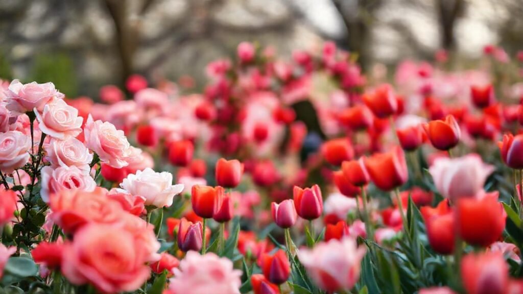 Un jardín romántico