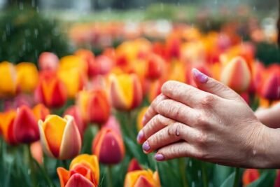 Tulipás vibrantes evocan romance y reflexión