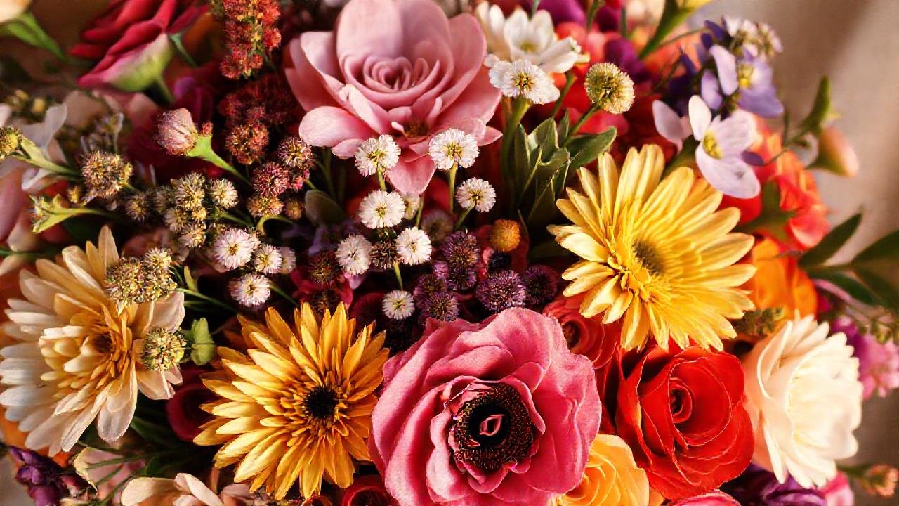 Un ramo florido evoca romance sutil