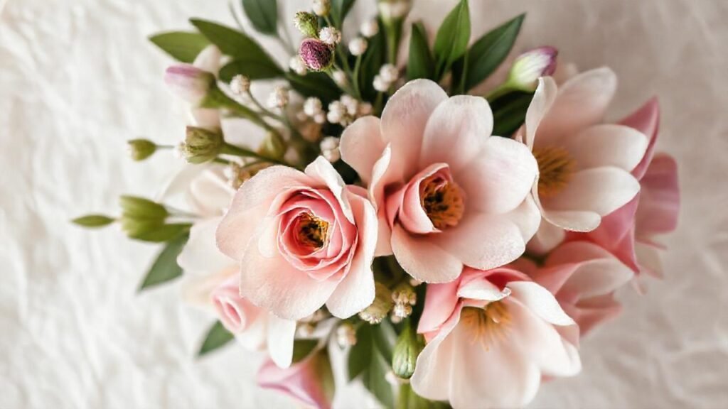 Un ramo floral elegante y delicado