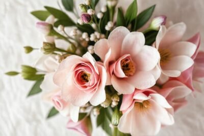 Un ramo floral elegante y delicado