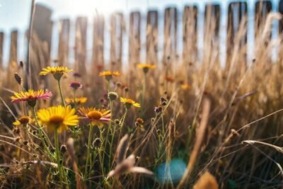 Flores silvestres vibrantes