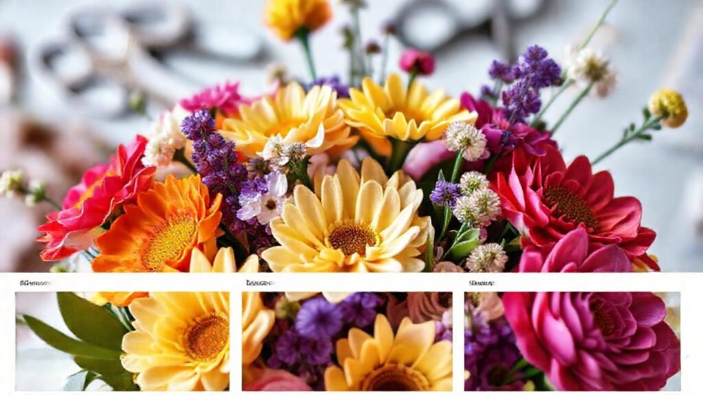 Un arreglo floral vibrante y elegante