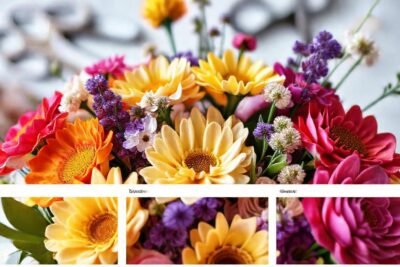 Un arreglo floral vibrante y elegante