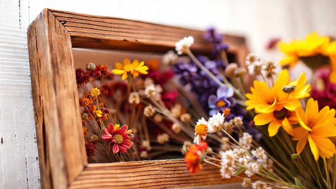 Un arreglo floral rústico y vibrante