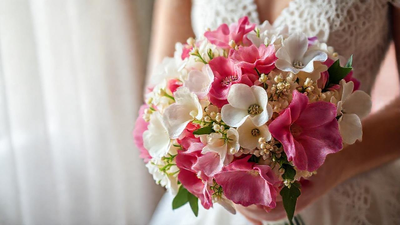 Un ramo nupcial elegante y soñador