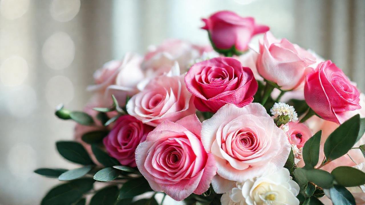 Un arreglo floral lujoso y delicado