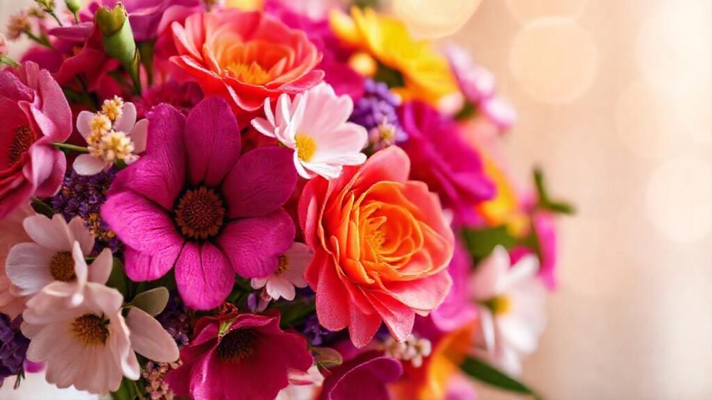 Un ramo floral celebra la belleza optimista