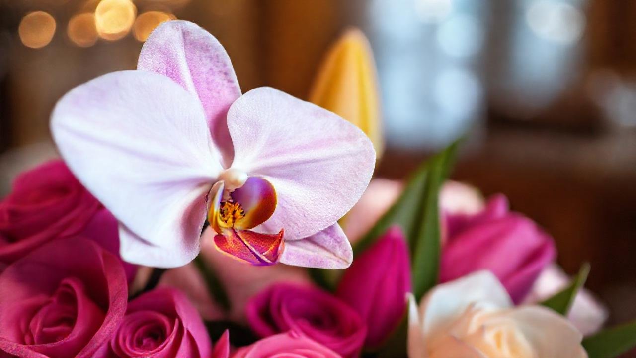 Orquídeas vibrantes evocan romance y elegancia