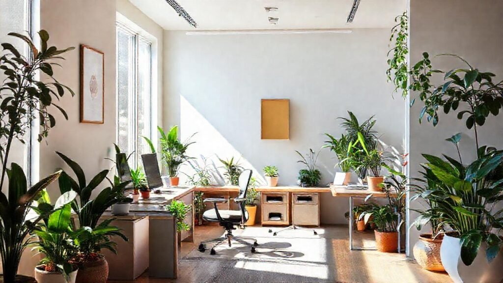 Un espacio de trabajo zen y sereno