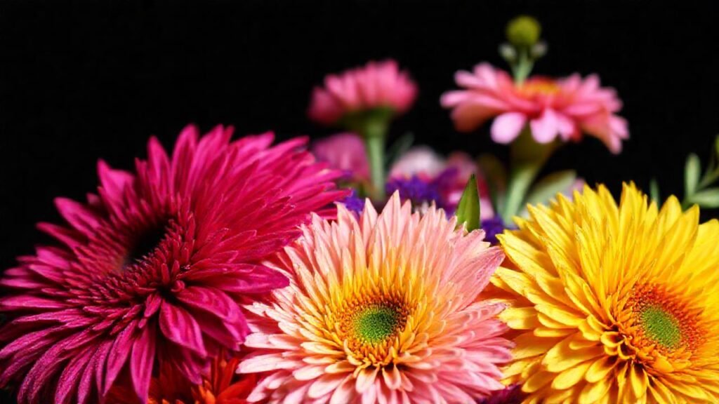 Un ramo de flores vibrante y elegante