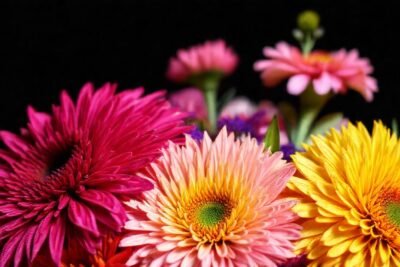 Un ramo de flores vibrante y elegante