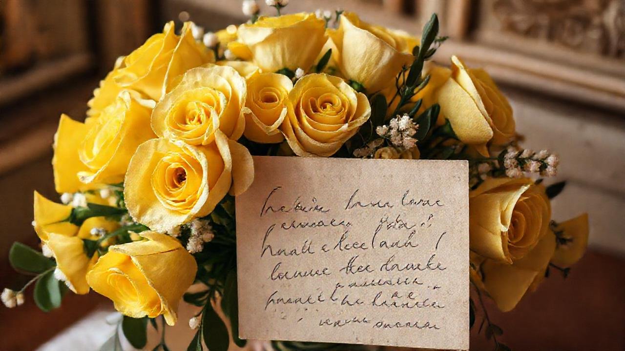 Flores amarillas evocan una celebración cálida