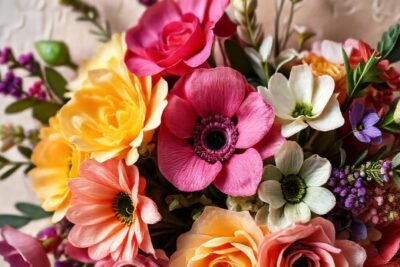 Decoración floral vibrante y elegante