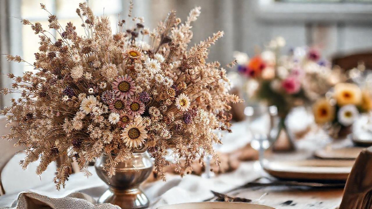 Un ramo seco, elegante y natural