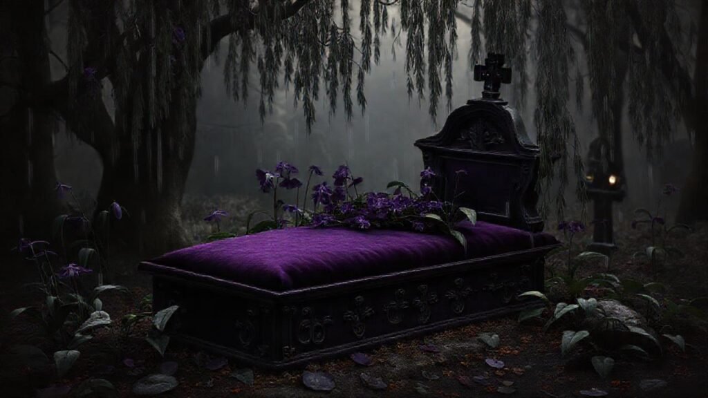 Jacintos morados evocan luto y elegancia