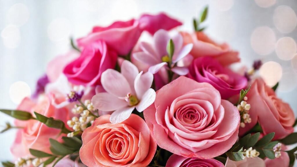 Un arreglo floral romántico y lujoso