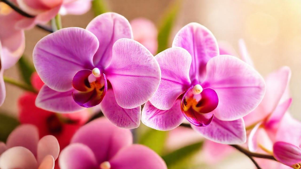 Orquídeas vibrantes evocan amor maternal