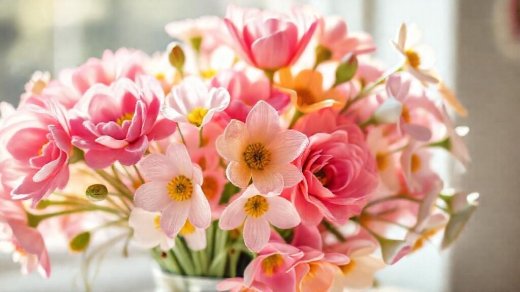 Flores de Pascua pastelinas