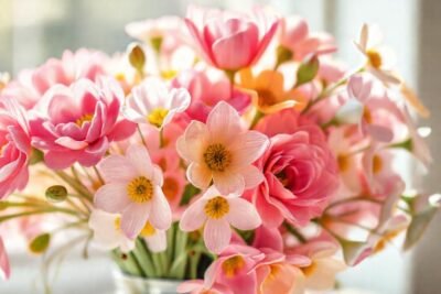 Flores de Pascua pastelinas