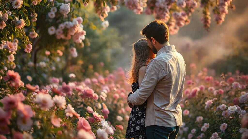 Un jardín romántico y soñado florece