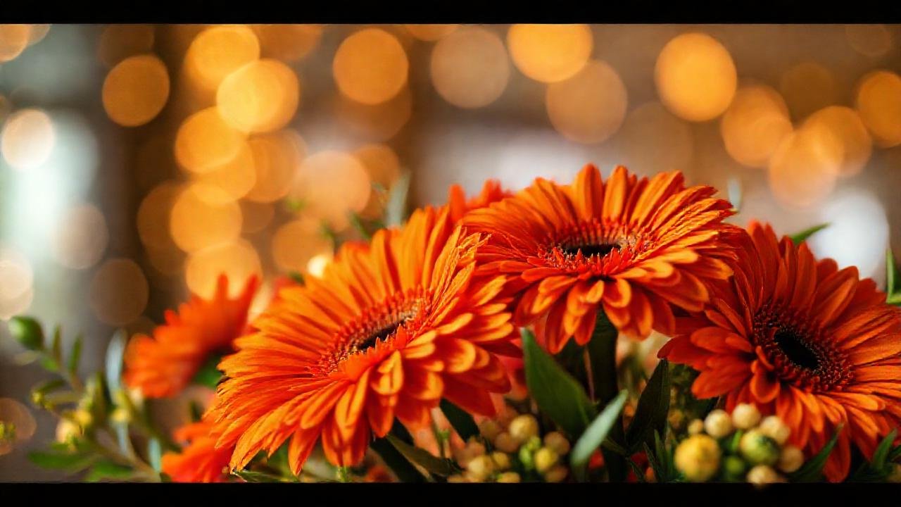 Gerberas naranjas inspiran belleza y luz