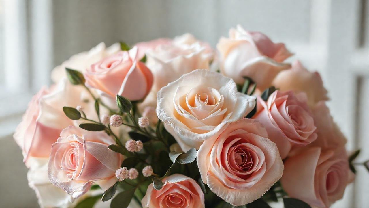 Un arreglo floral romántico y delicado