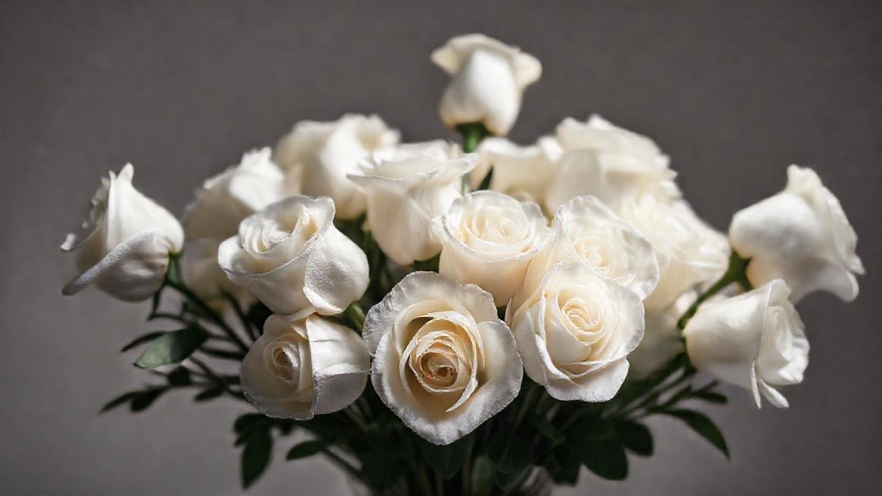 Un ramo clásico, elegante y blanco