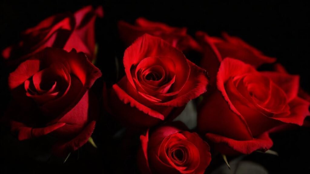 Rosas rojas evocan pasión y elegancia
