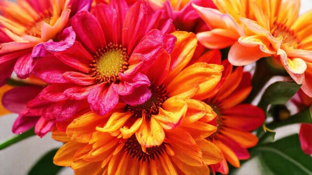 Flores vibrantes se desvanecen en acuarela