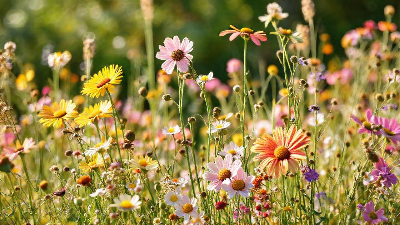 Flores vibrantes simbolizan amistad y alegría
