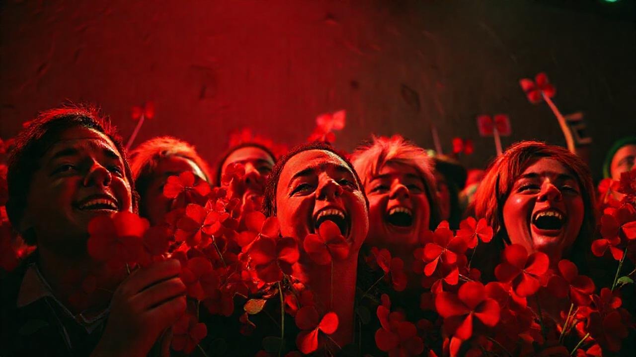 Un rally rojo intenso evoca pasión