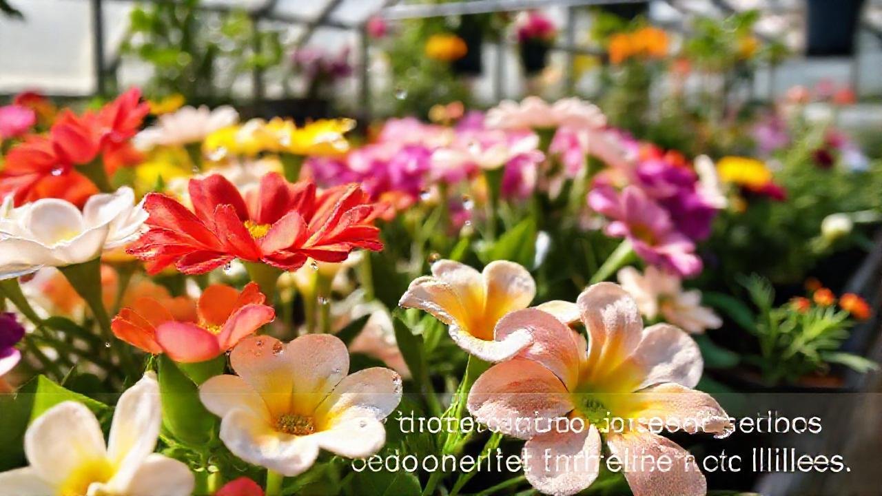 Flores vibrantes brillan en la humareda