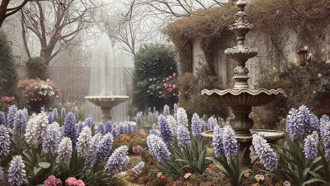 Jardín victoriano, elegante y romántico