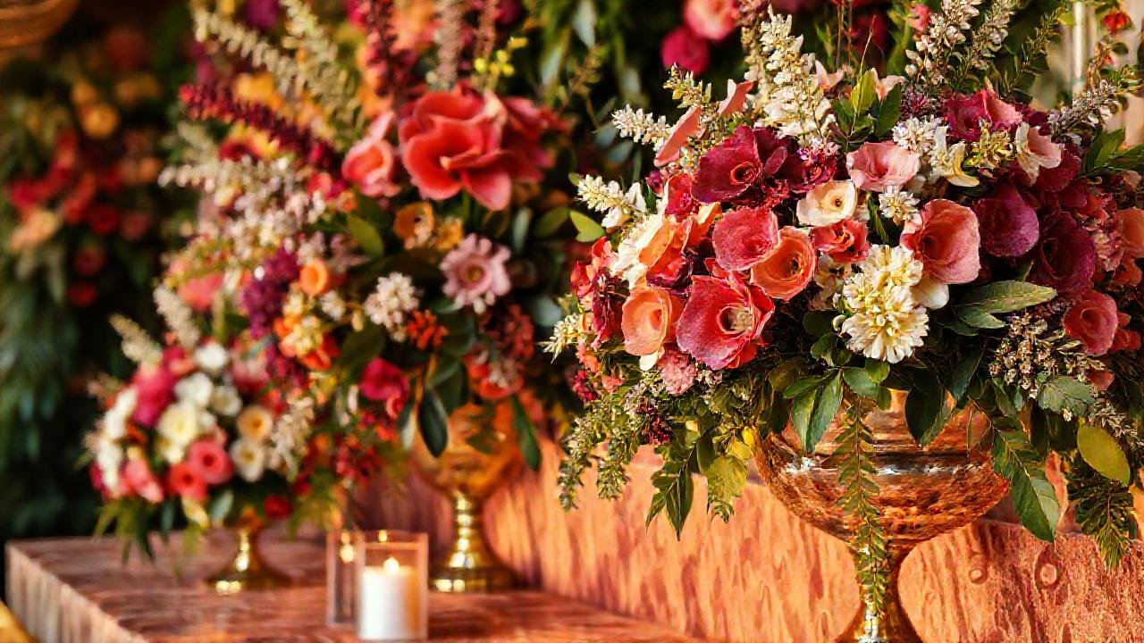 Una celebración floral lujosa y elegante
