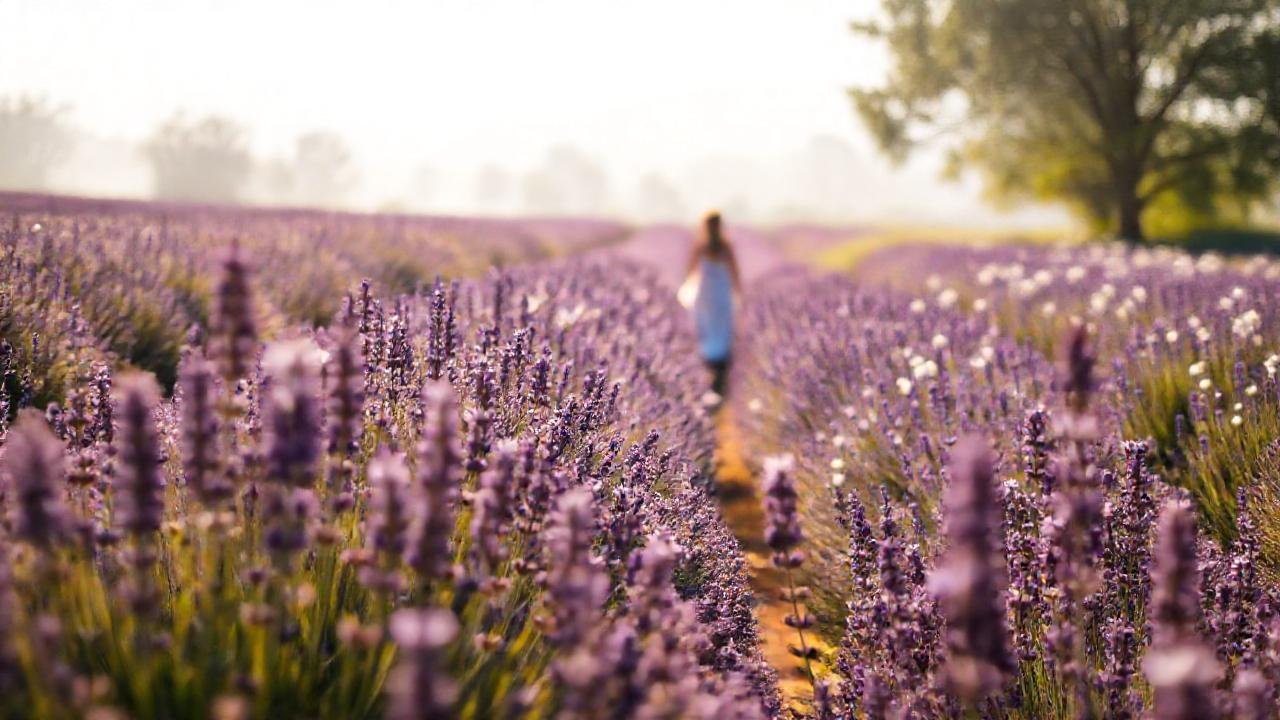 Un campo de lavanda evoca ensueño