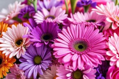 Flores de cumpleaños: celebración alegre y colorida