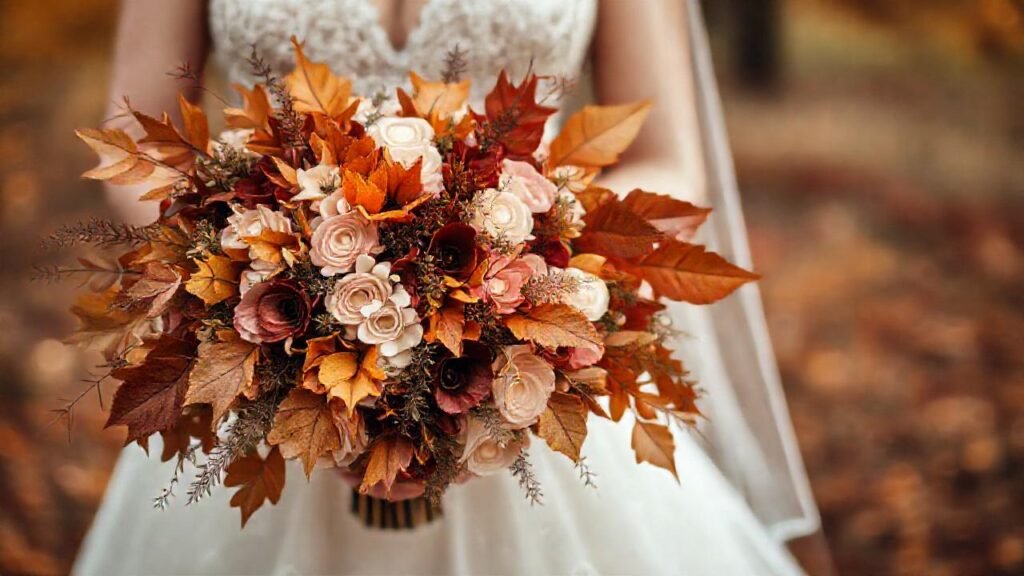 Un ramo otoñal elegante y romántico
