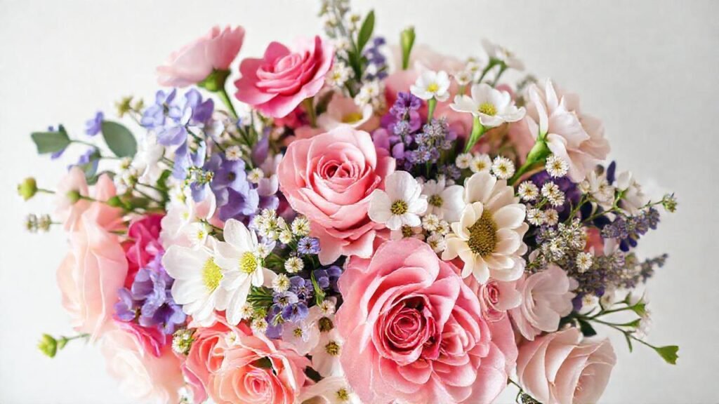 Flores vibrantes evocan amistad lejana y cálida